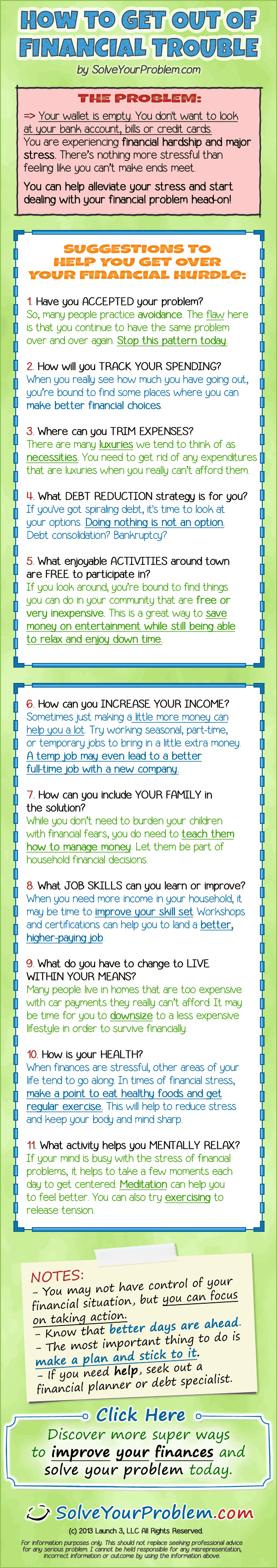 How To Get Out Of Financial Trouble