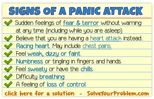 What Are The Signs Of A Panic Attack